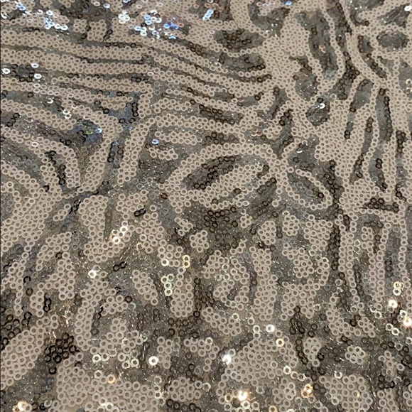 F 21. Beautiful White and Silver Sequined Dress. - Picture 3 of 4